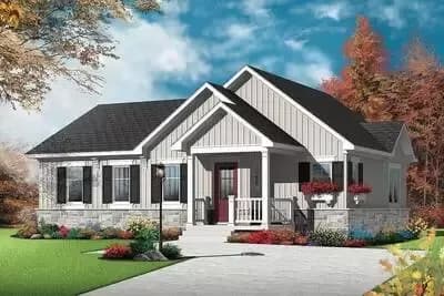 One-Story House Plan with Open Layout