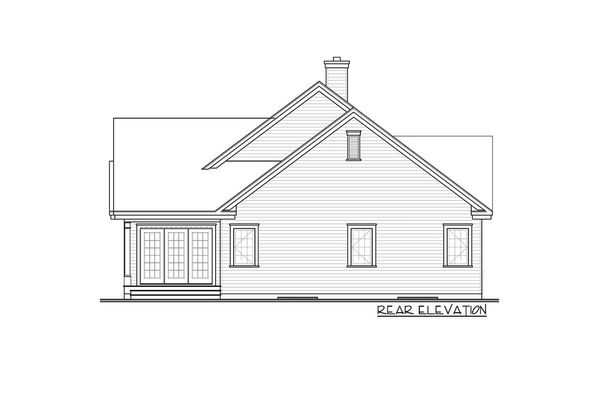 Plan 22381DR: Eye-Catching Curb Appeal With Options - Image #8 - Ranch, Traditional