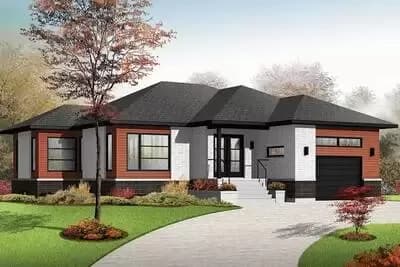 Comfortable Contemporary Ranch Home Plan