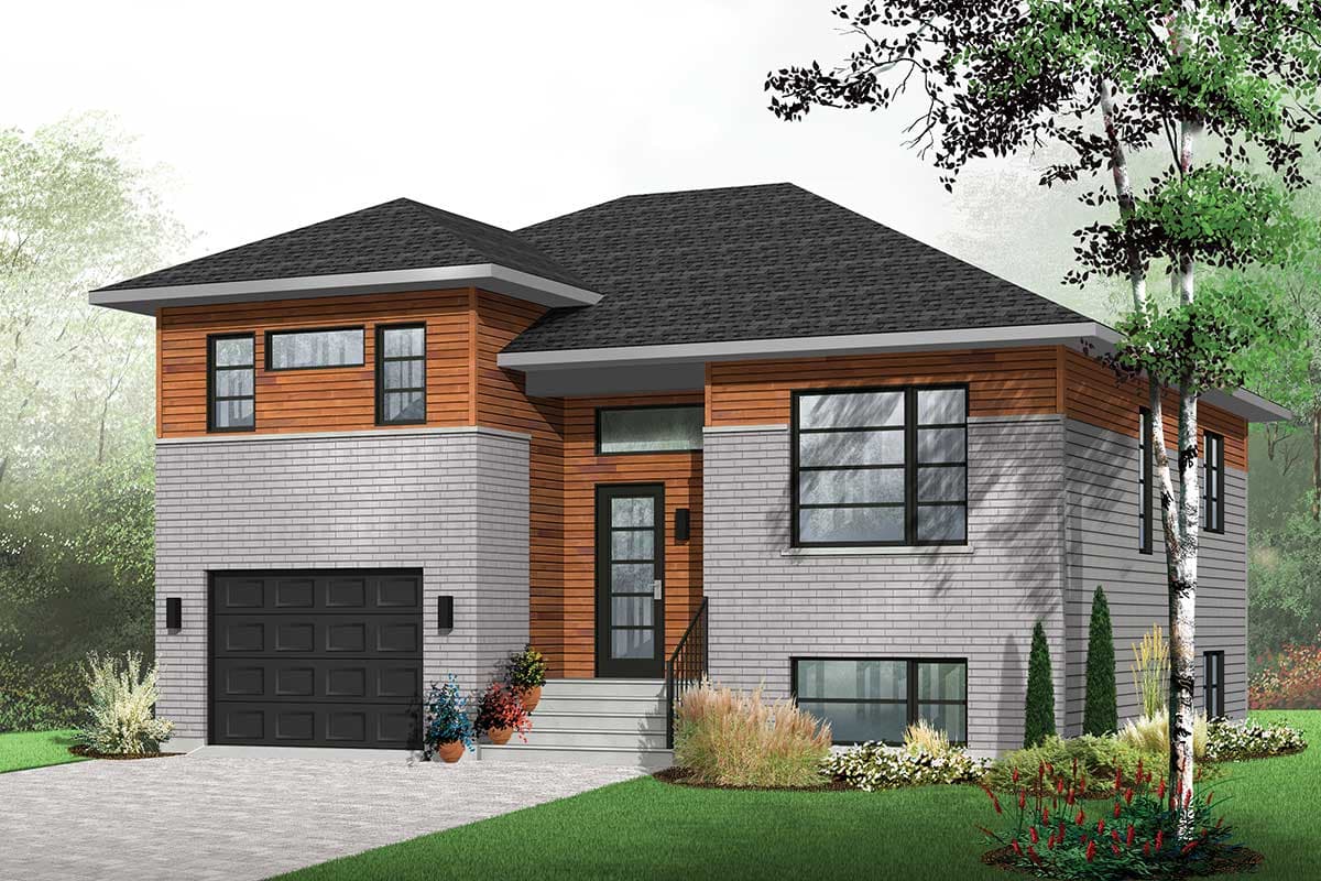 Plan 22385DR: Master On Main and 2 Beds Below - Image #10 - Contemporary, Northwest