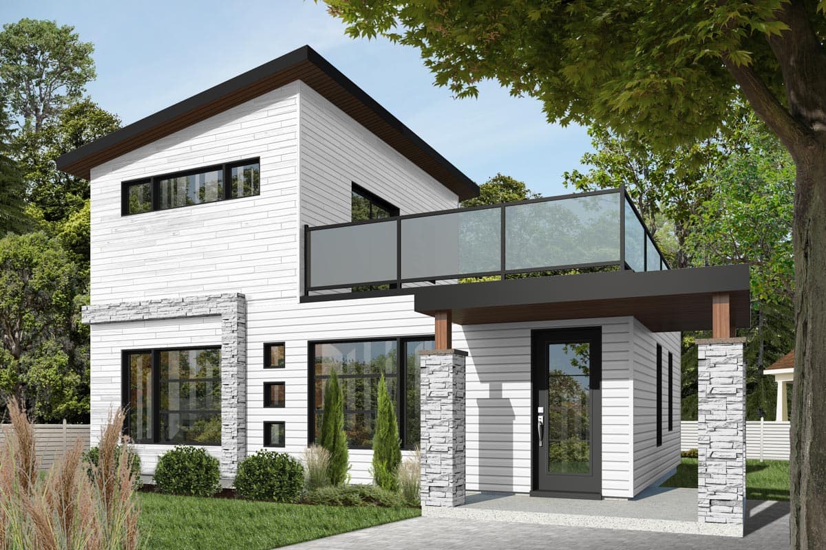 Plan 22399DR: Two Bedroom Contemporary - Image #15 - Contemporary, Modern