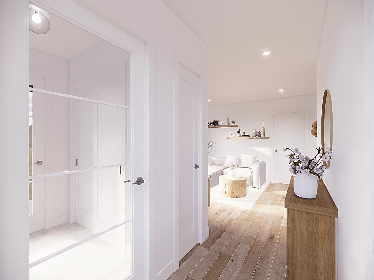 Plan 22399DR: Two Bedroom Contemporary - Image #4 - Contemporary, Modern