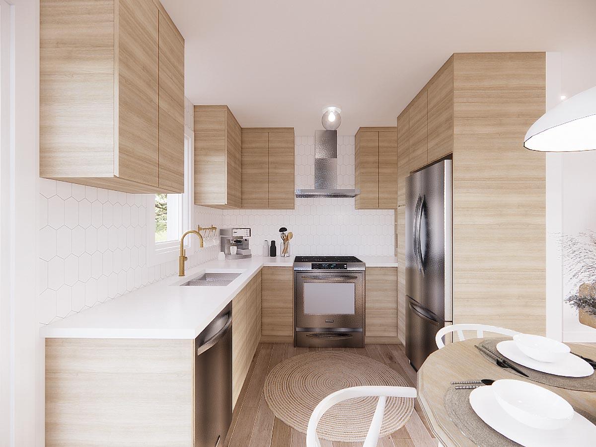 Plan 22399DR: Two Bedroom Contemporary - Image #8 - Contemporary, Modern