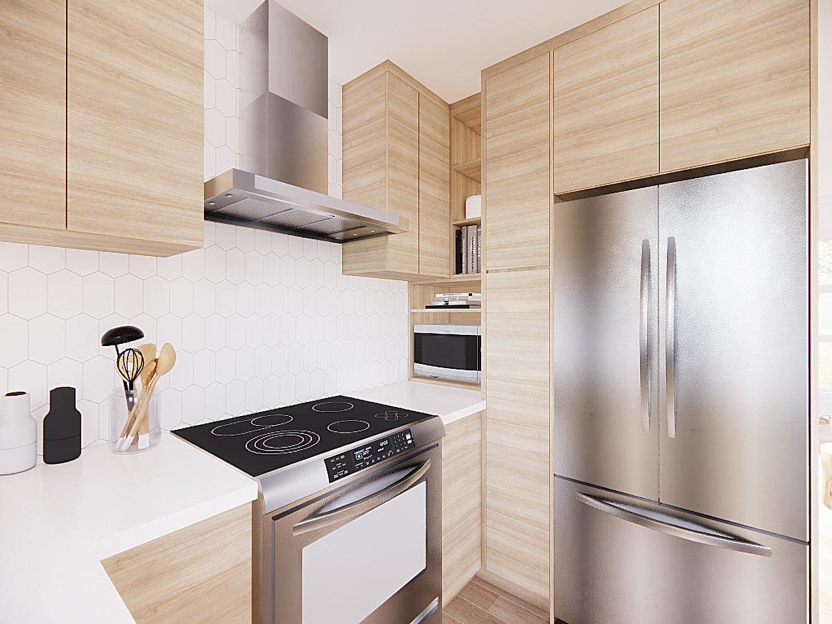 Plan 22399DR: Two Bedroom Contemporary - Image #9 - Contemporary, Modern