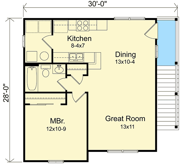 Plan 2241SL: 2-Car Garage Apartment - Floor Plan - 2nd Floor - Carriage