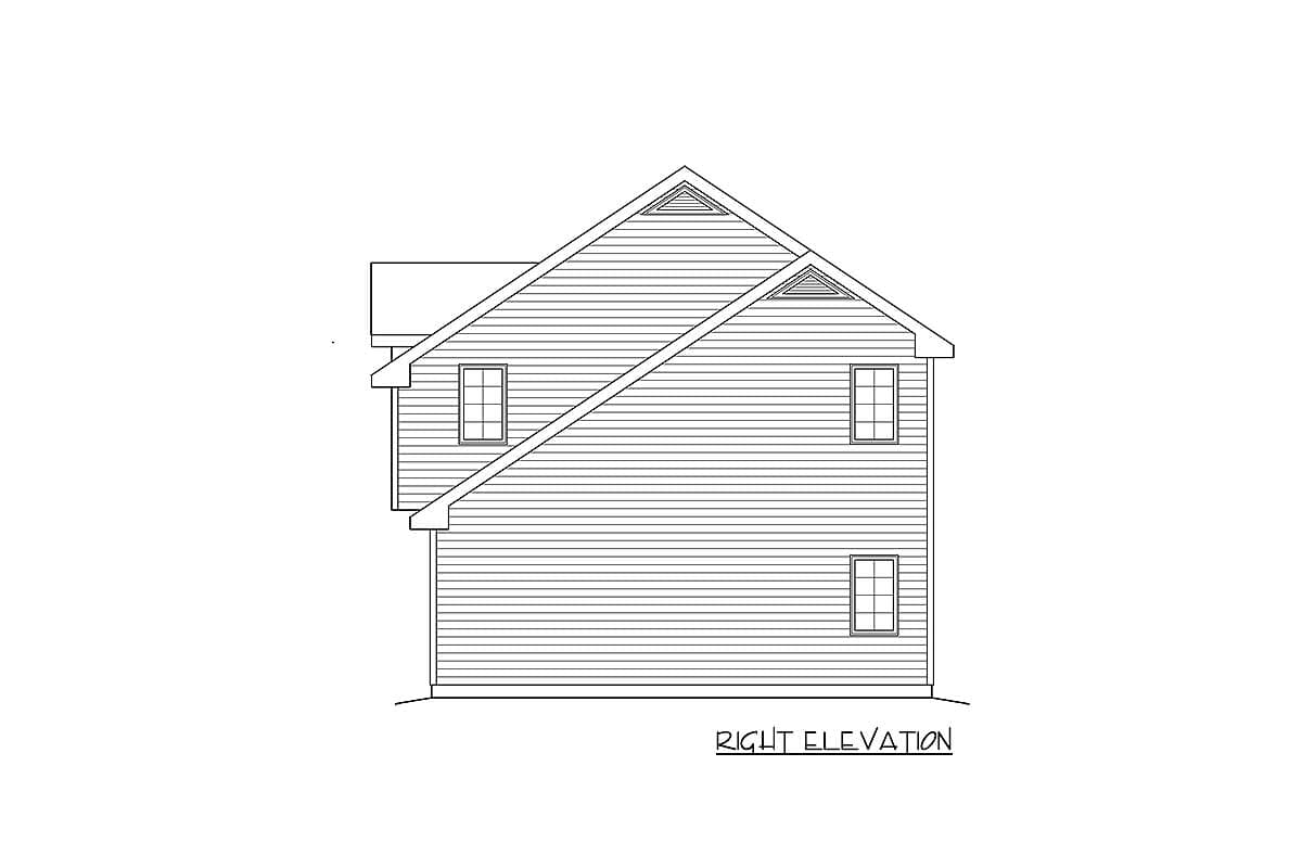 Plan 2242SL: Two Car Garage Apartment - Image #5 - Carriage