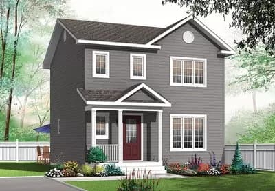 Compact Two-Story Traditional House Plan