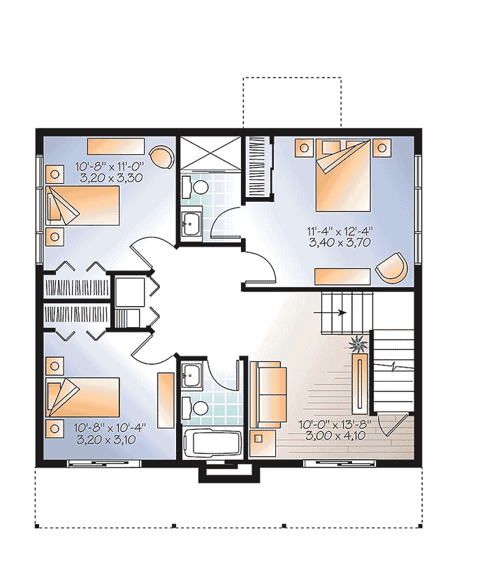 Plan 22445DR: Dynamic Contemporary House Plan - Floor Plan - Lower Level - Contemporary, Northwest