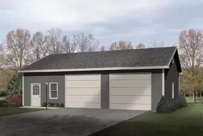 Two Car Garage with Workshop - 1200 Sq Ft