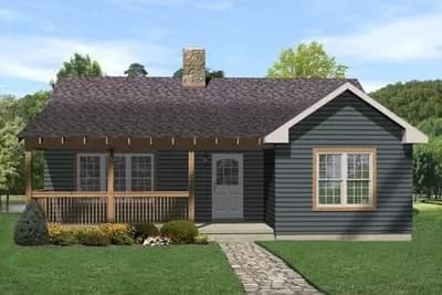 Cottage with Vaulted Ceilings