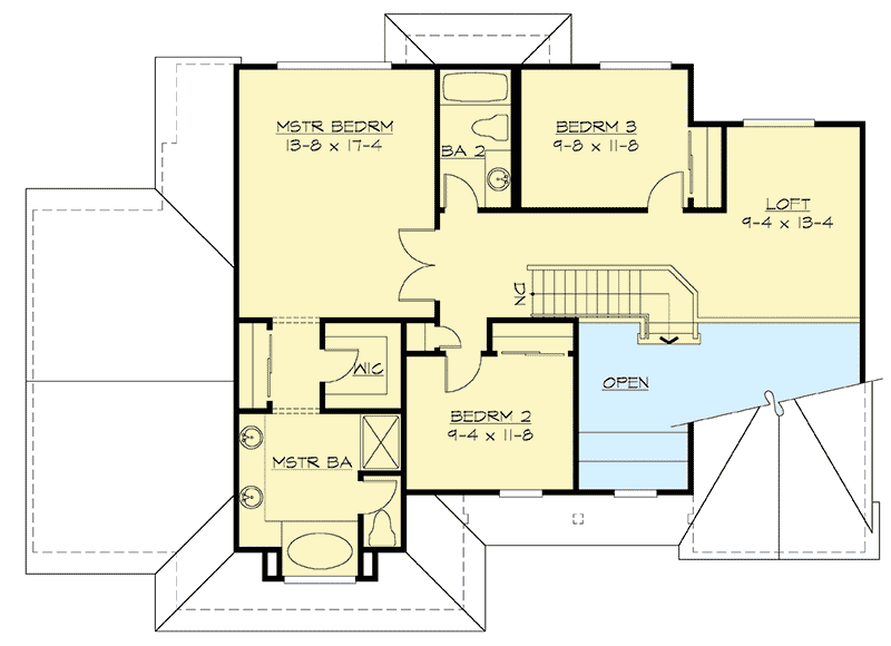 Plan 23015JD: Craftsman Home Plan With Many Versions To Choose From - Floor Plan - 2nd Floor - Country, Northwest