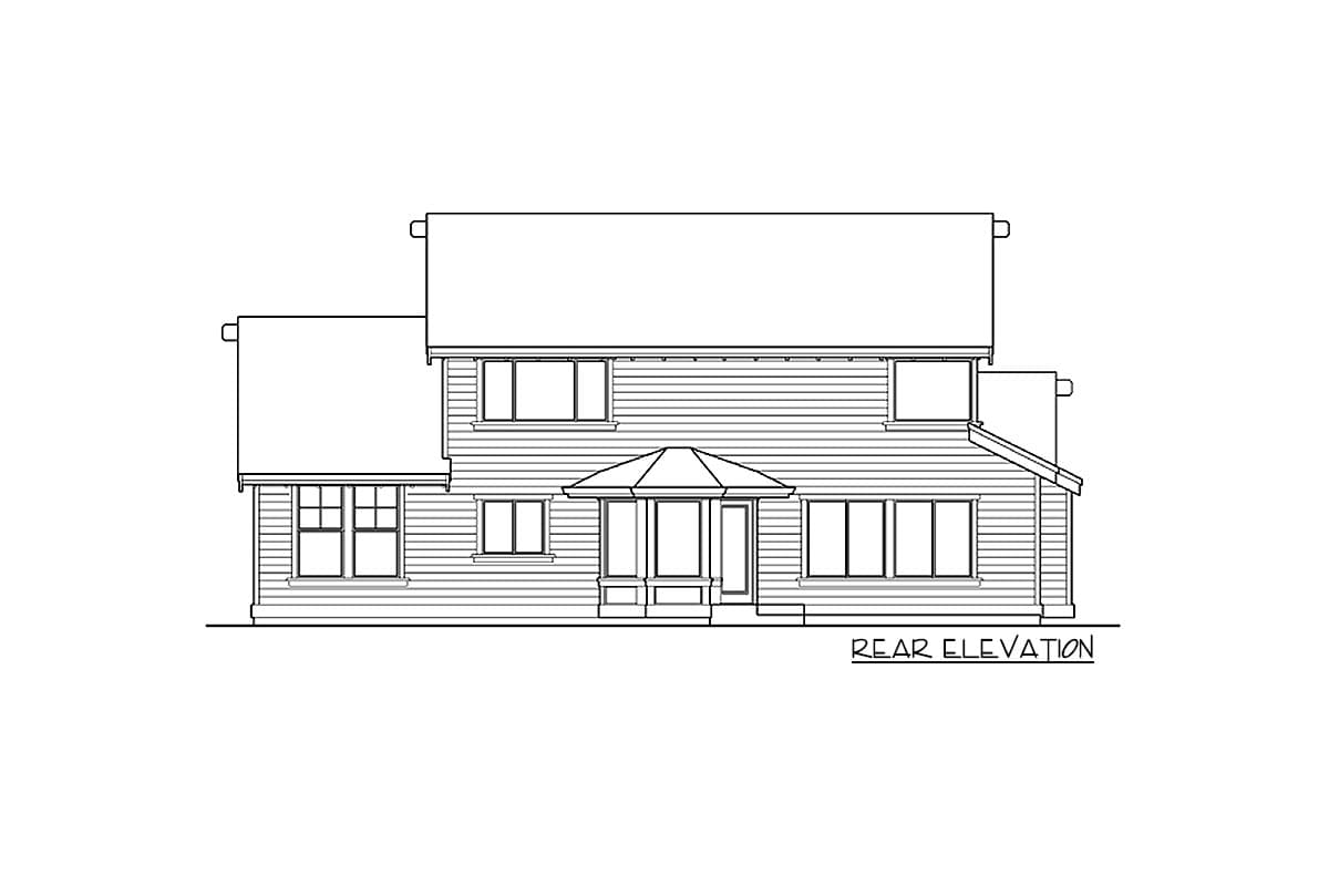 Plan 23018JD: Shingled Craftsman Home Plan with Bedrooms Upstairs - Image #18 - Craftsman, Northwest
