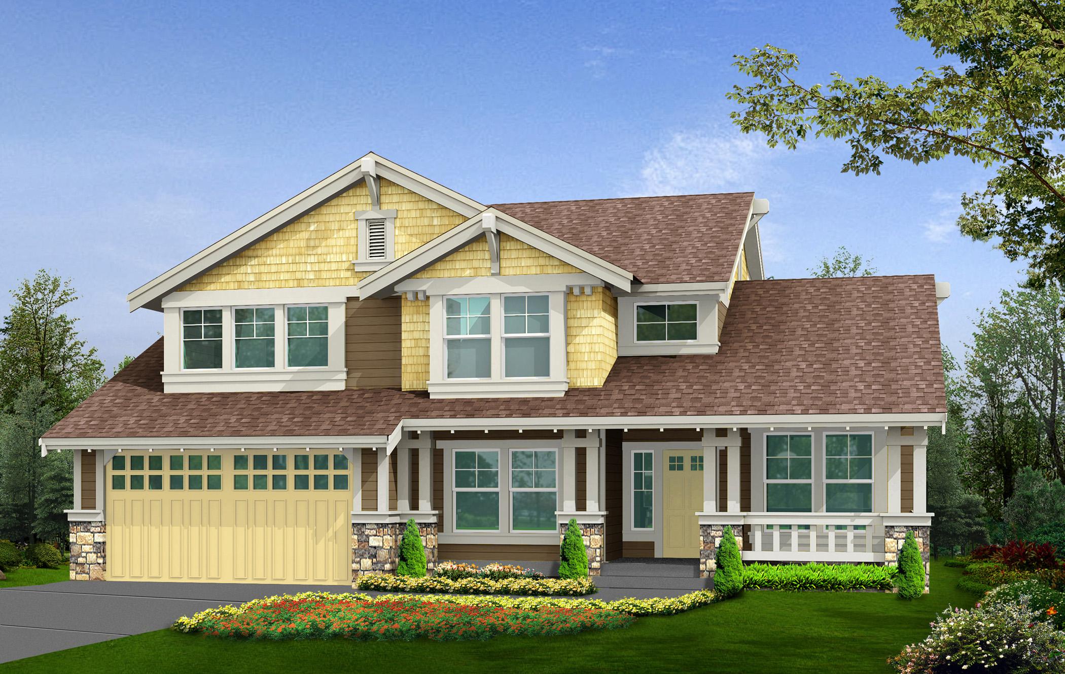 Plan 23018JD: Shingled Craftsman Home Plan with Bedrooms Upstairs - Image #17 - Craftsman, Northwest