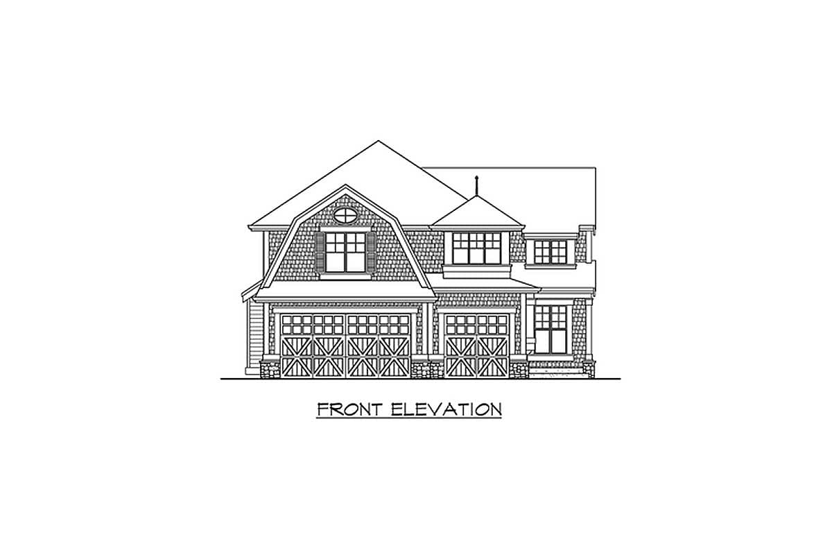 Plan 2302JD: Gambrel Roof and Tons of Natural Light - Image #23 - Craftsman, Northwest, Shingle