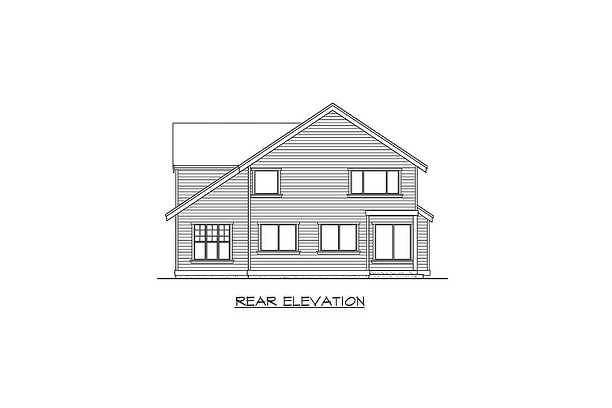 Plan 2302JD: Gambrel Roof and Tons of Natural Light - Image #25 - Craftsman, Northwest, Shingle