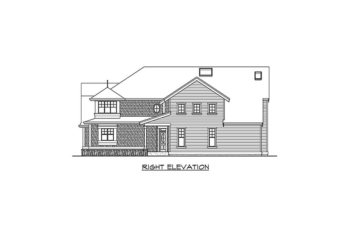 Plan 2302JD: Gambrel Roof and Tons of Natural Light - Image #26 - Craftsman, Northwest, Shingle