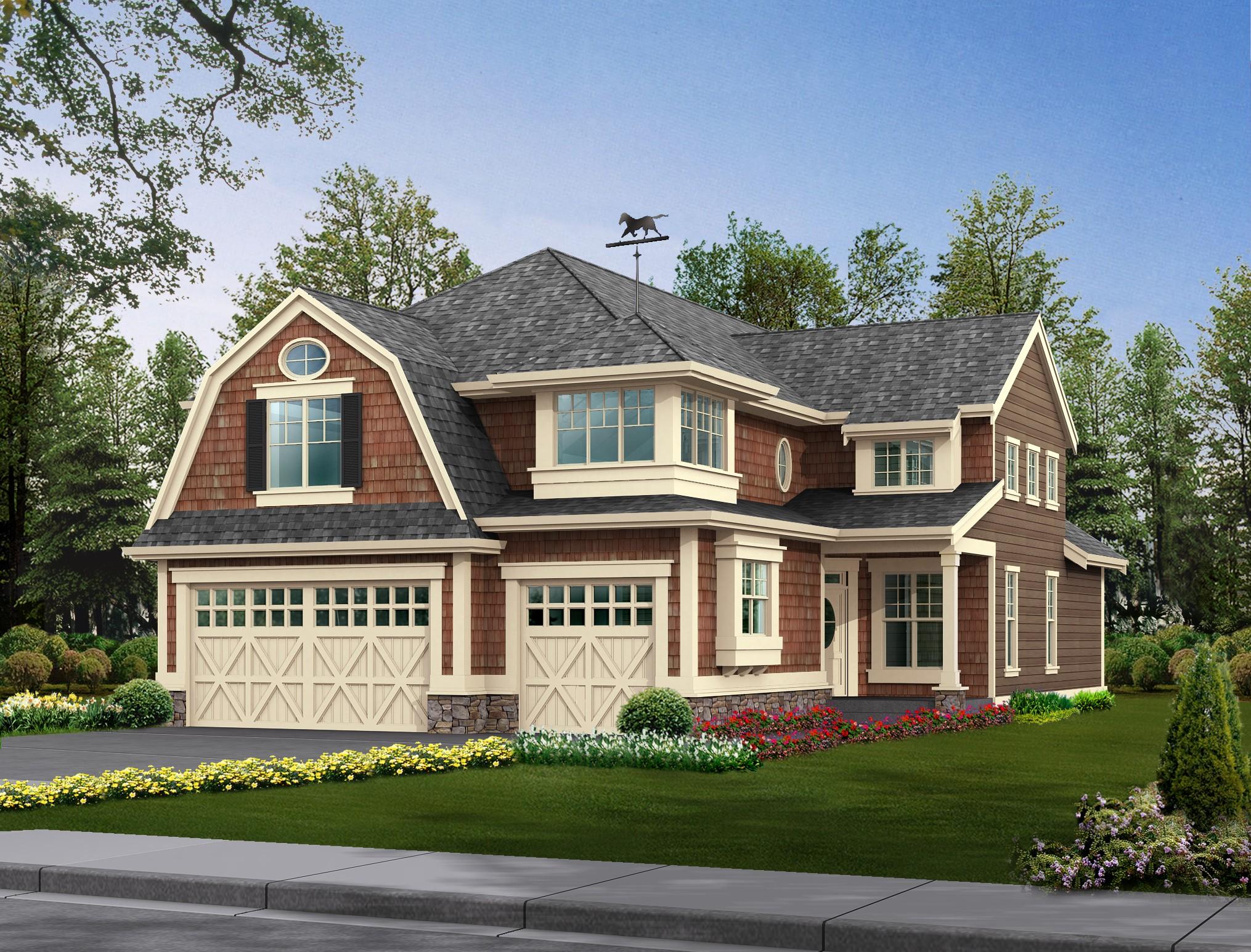 Plan 2302JD: Gambrel Roof and Tons of Natural Light - Image #21 - Craftsman, Northwest, Shingle