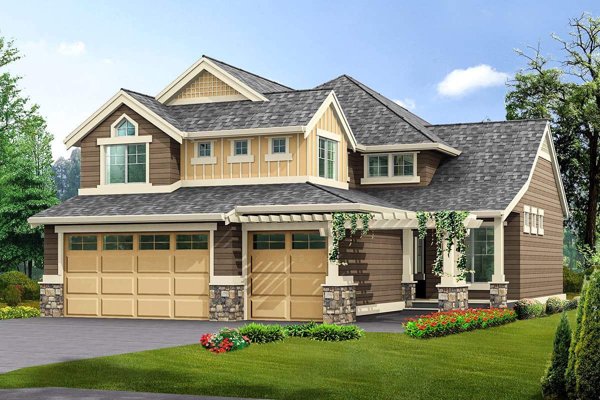 Plan 23028JD: Spacious House Plan in Two Sizes - Image #26 - Craftsman, Northwest