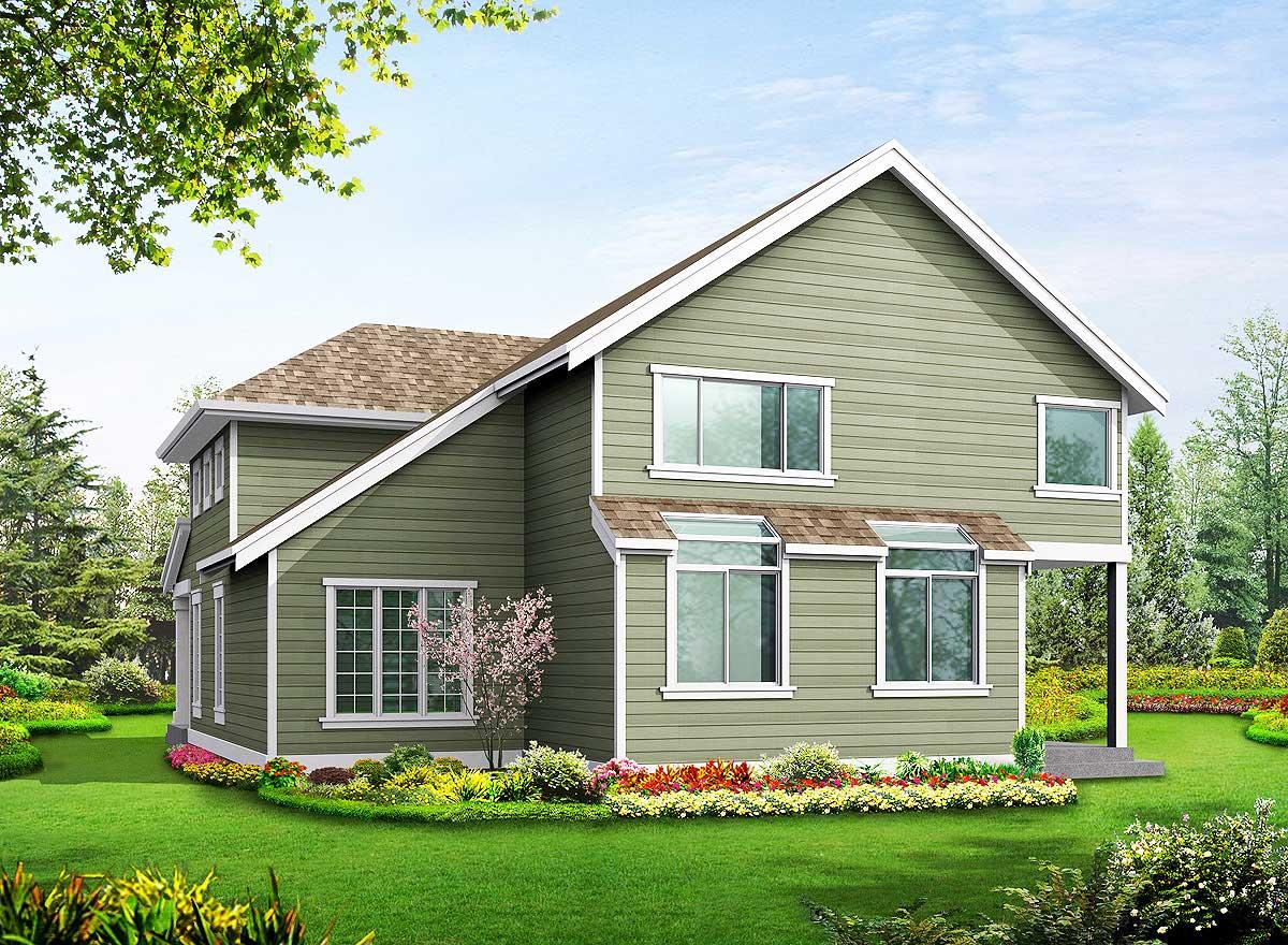 Plan 2303JD: Spacious Craftsman Design with 2-Story Foyer and Living Room - Image #4 - Craftsman, Northwest, Shingle