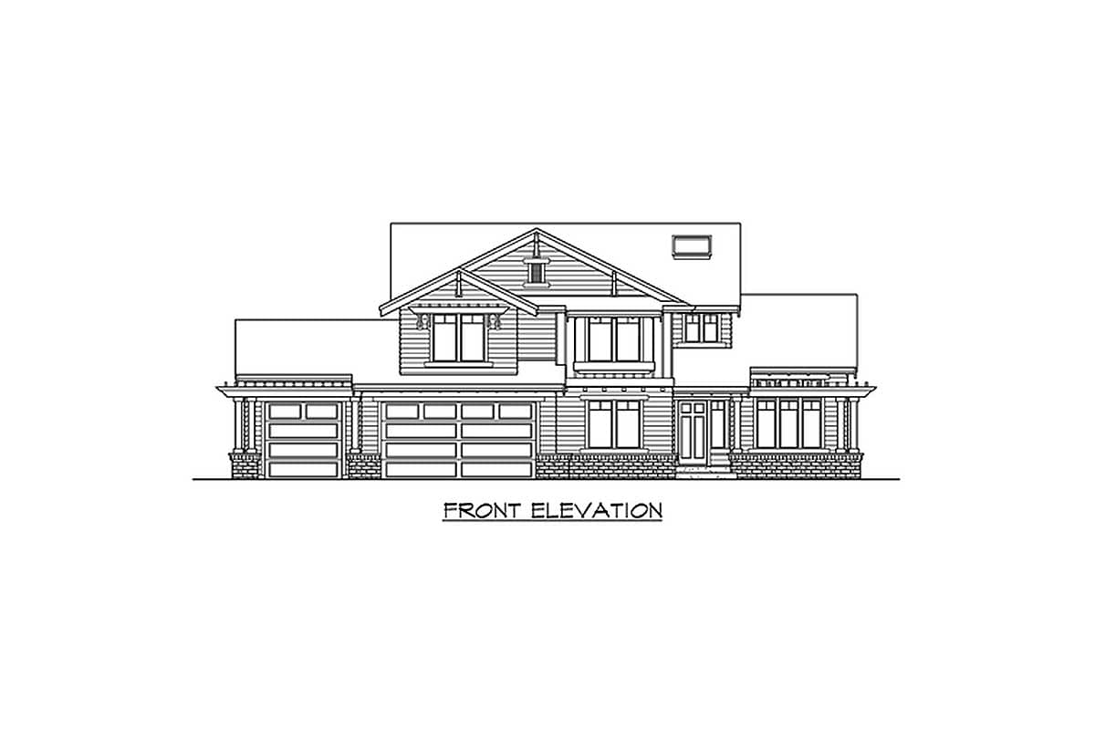 Plan 23031JD: Open Floor Plan Craftsman House Plan - Image #18 - Craftsman, New American, Northwest