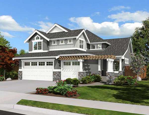 Plan 23038JD: Craftsman House Plan with Angled Foyer - Image #14 - Craftsman, Northwest