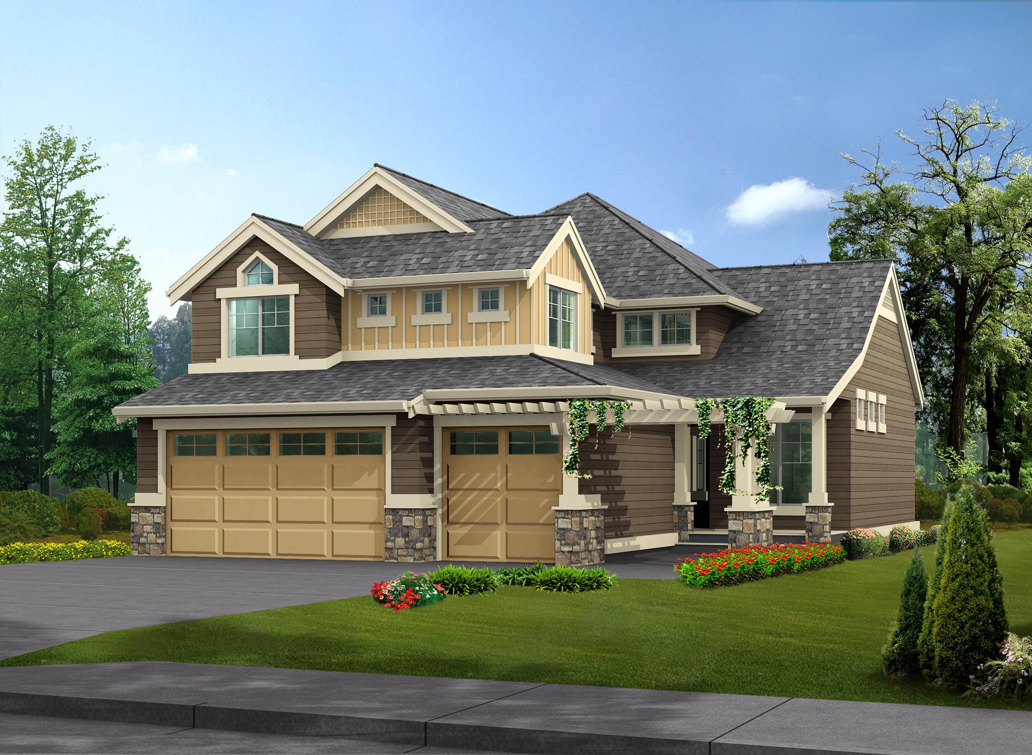 Plan 23038JD: Craftsman House Plan with Angled Foyer - Image #13 - Craftsman, Northwest