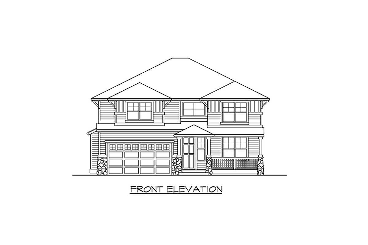 Plan 23042JD: Craftsman House Plan with Open Dining and Living Rooms - 2590 Sq Ft - Image #35 - Craftsman, Northwest