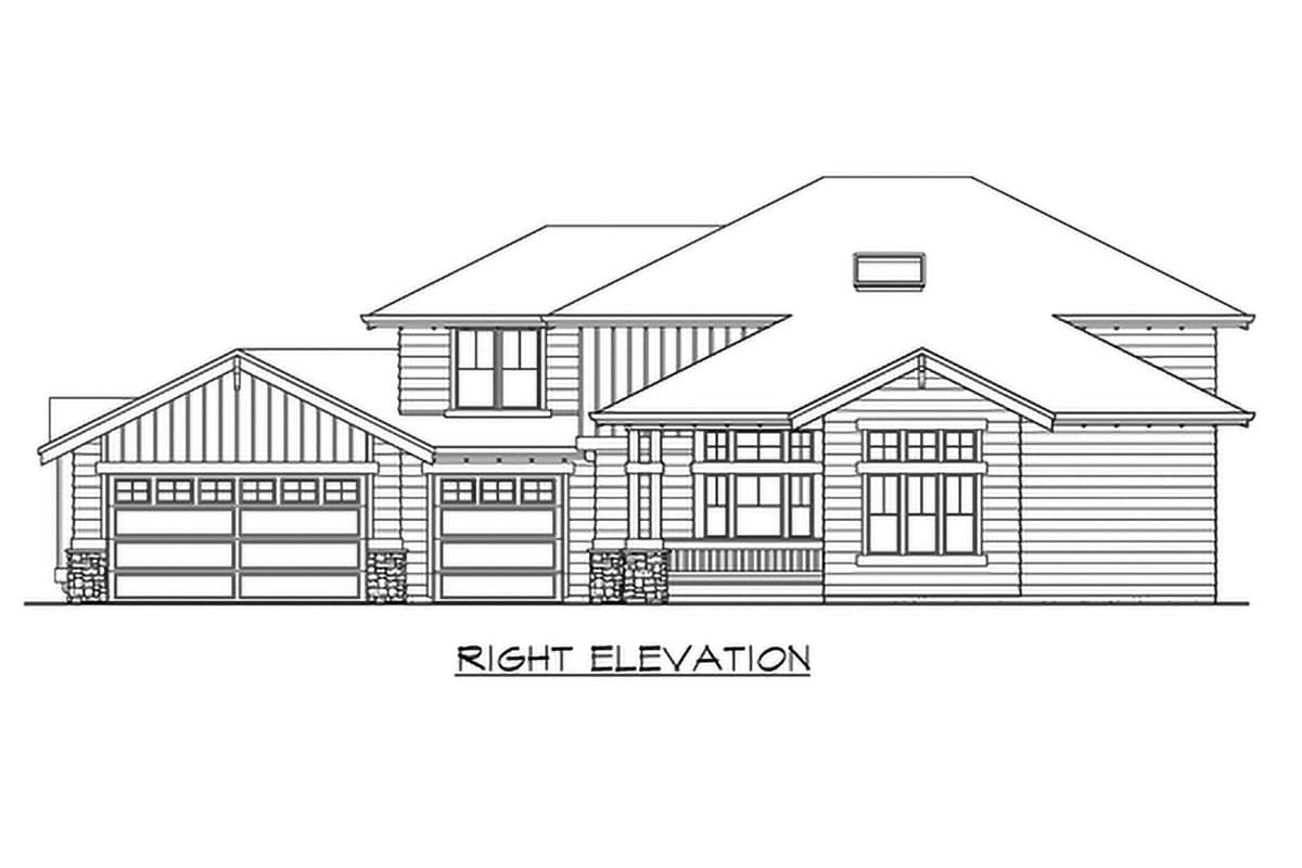 Plan 23046JD: Northwest Styling with Foundation Option - Image #28 - Craftsman, New American, Northwest