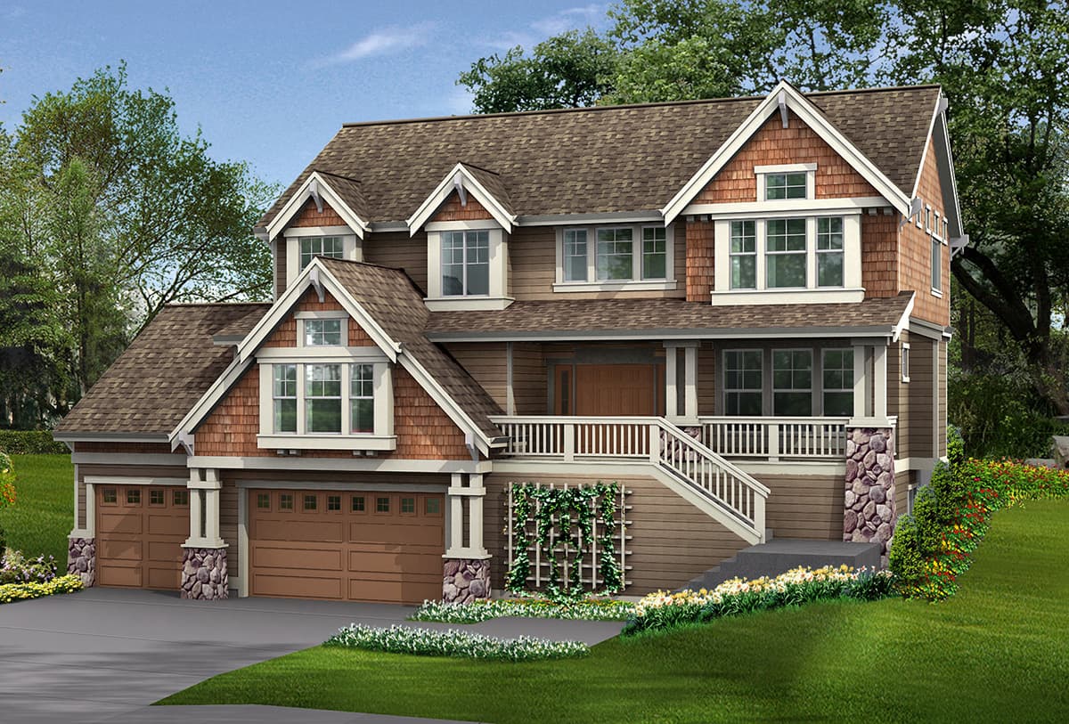 Plan 23064JD: Open Floor Plan with Garage Options - Image #22 - Craftsman, New American, Northwest