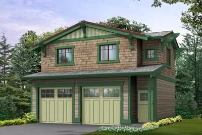 Craftsman Garage with Studio Above