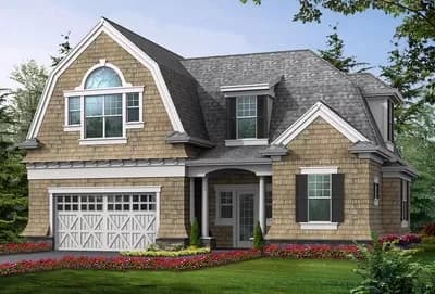 Cottage Like Garage with Living Space Above