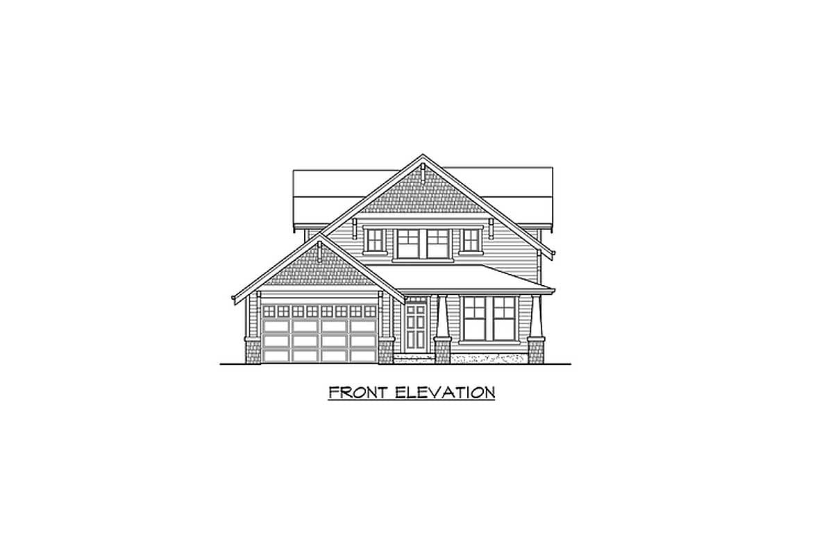 Plan 23070JD: Greatroom Plan with Large Covered Patio - Image #12 - Country, Craftsman, Northwest, Vacation