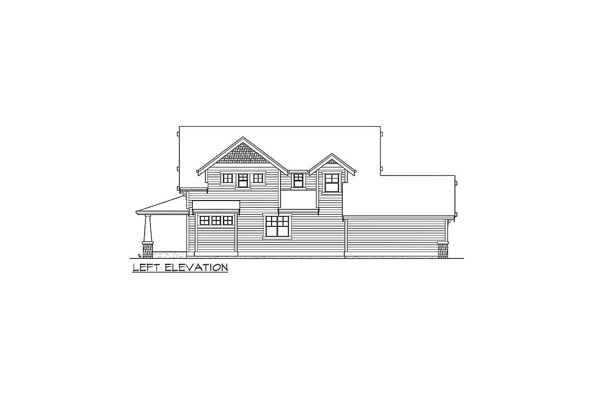 Plan 23070JD: Greatroom Plan with Large Covered Patio - Image #14 - Country, Craftsman, Northwest, Vacation