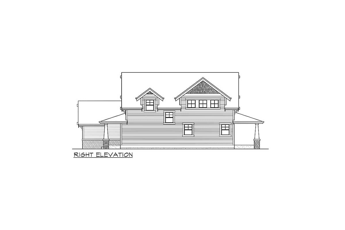 Plan 23070JD: Greatroom Plan with Large Covered Patio - Image #13 - Country, Craftsman, Northwest, Vacation