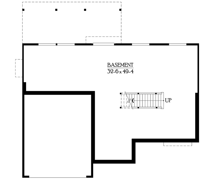 Plan 23071JD: Compact Footprint with Daylight Basement - Floor Plan - Lower Level - Country, Craftsman, Northwest