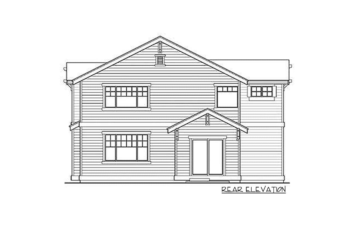 Plan 23073JD: 4-Bed New American Home Plan with Vaulted Master Bedroom - Image #25 - Country, Craftsman, New American, Northwest