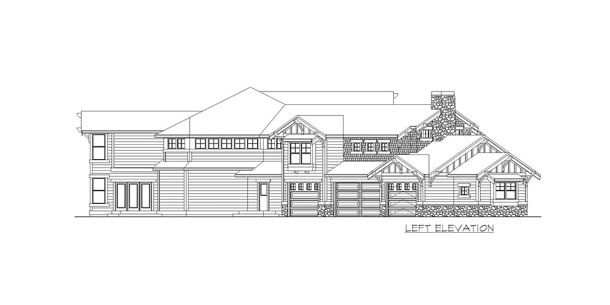 Plan 2308JD: Luxury Craftsman Dream Home Plan - Image #46 - Craftsman, Mountain, Northwest, Rustic