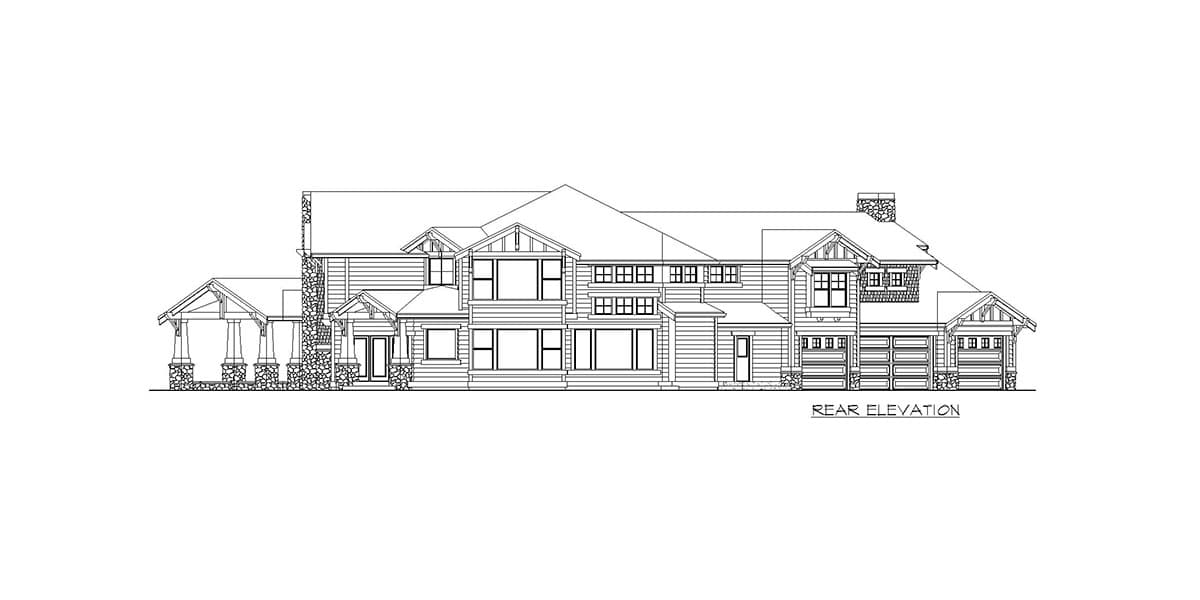 Plan 2308JD: Luxury Craftsman Dream Home Plan - Image #47 - Craftsman, Mountain, Northwest, Rustic