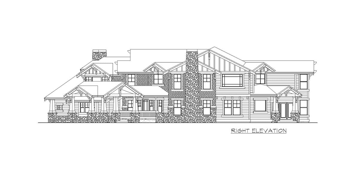Plan 2308JD: Luxury Craftsman Dream Home Plan - Image #48 - Craftsman, Mountain, Northwest, Rustic