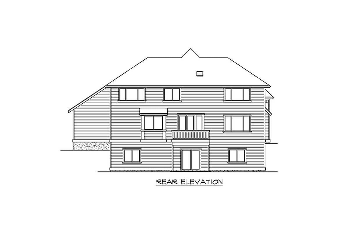 Plan 23082JD: Estate Facade with Open Floor Plan - Image #8 - Craftsman, New American, Northwest