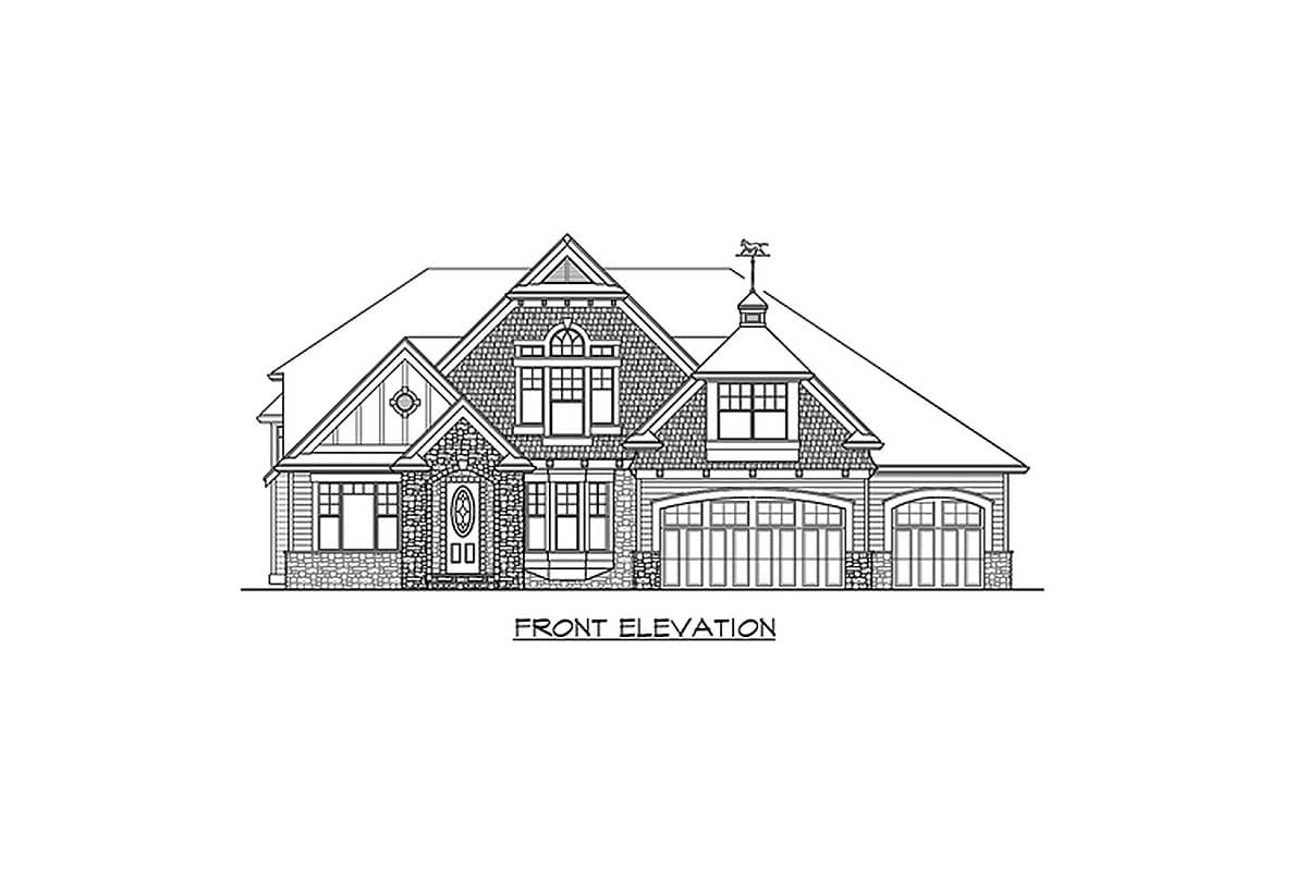 Plan 23086JD: Traditional Styling Inside and Out - Image #6 - Craftsman, New American, Northwest