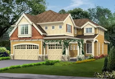 Eclectic Craftsman House Plan With Angled Foyer