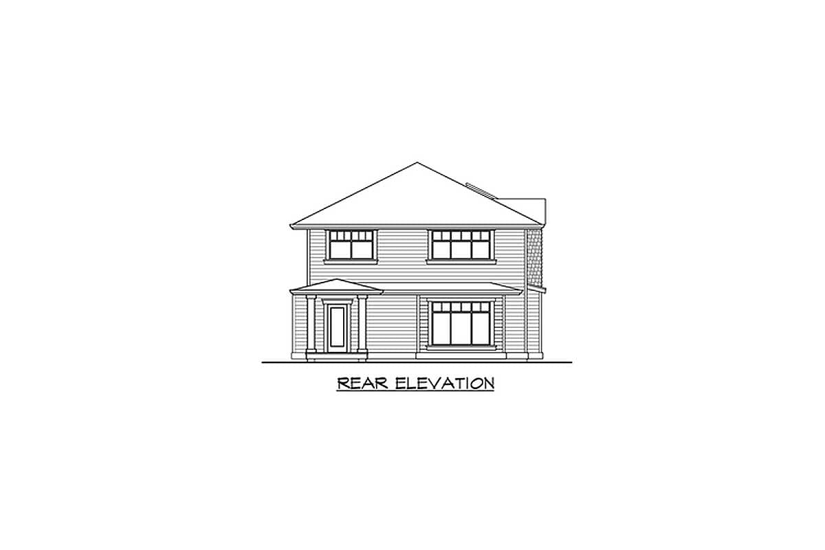 Plan 23090JD: Perfect for Narrow or Alley Lots - Image #6 - Craftsman, Northwest