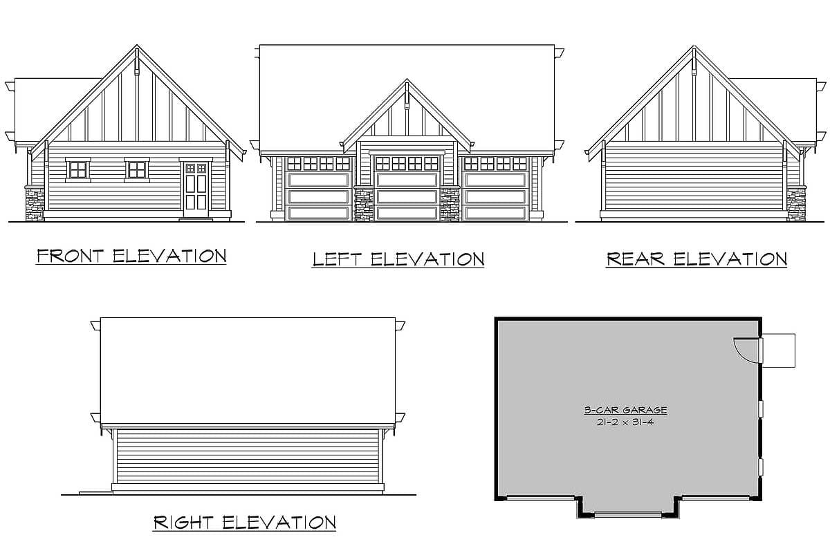 Plan 23091JD: Country Charm for Narrow Lots - Image #6 - Country, Craftsman, Northwest