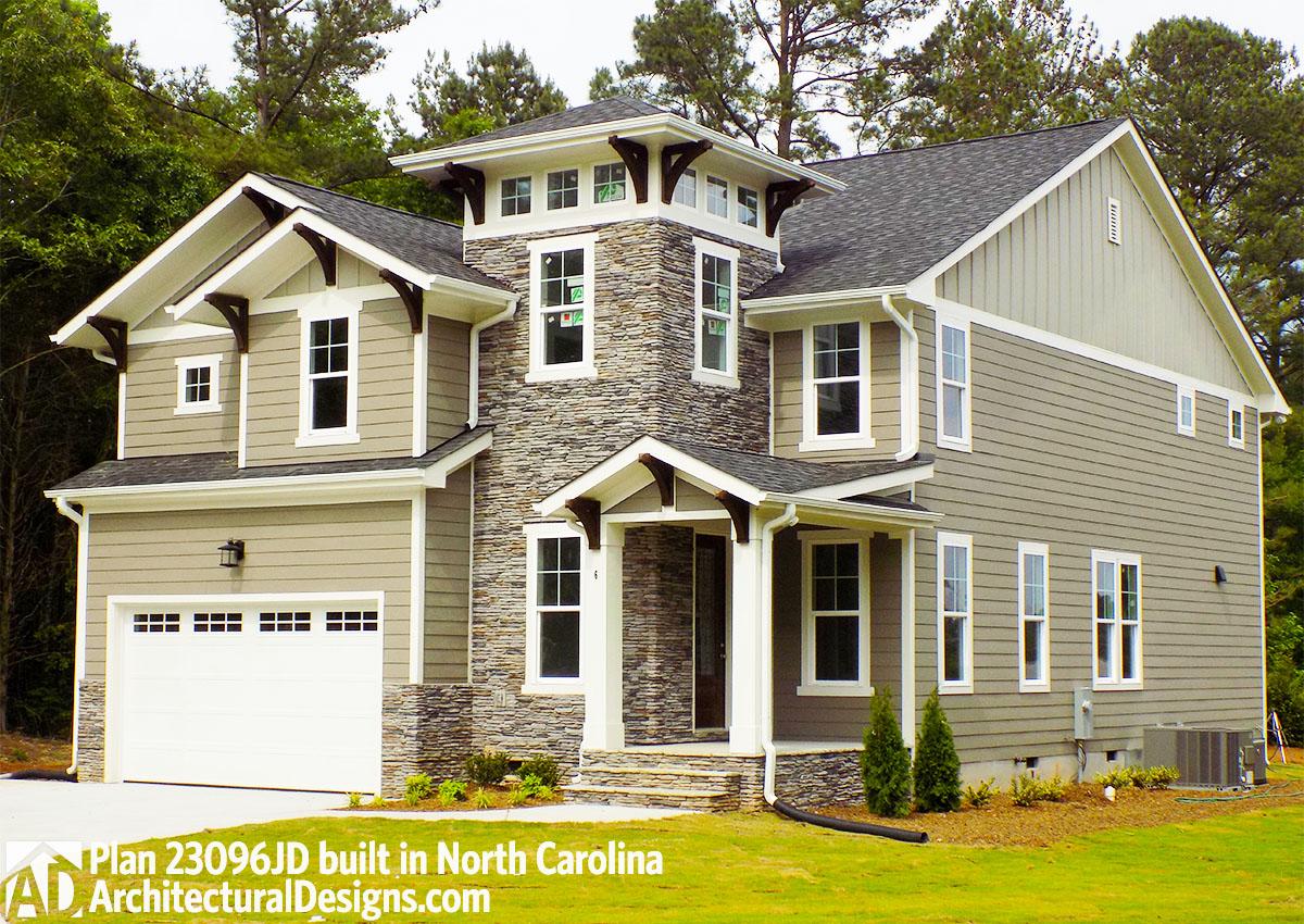 build gallery item - House Plan 23096JD comes to life in North Carolina!