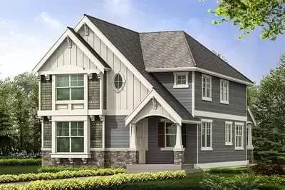 Craftsman Home Plan with Many Options
