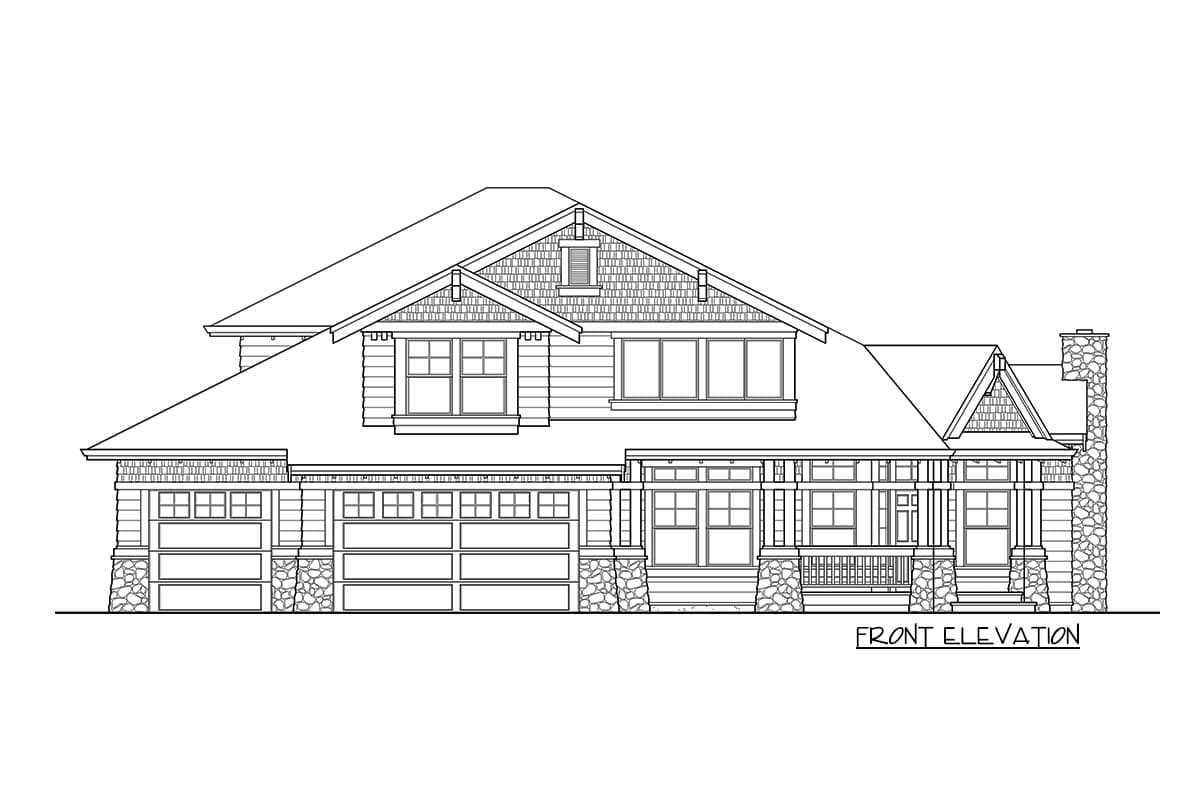 Plan 23106JD: Beautiful Craftsman Home Plan for a Corner Lot - Image #22 - Craftsman, Northwest