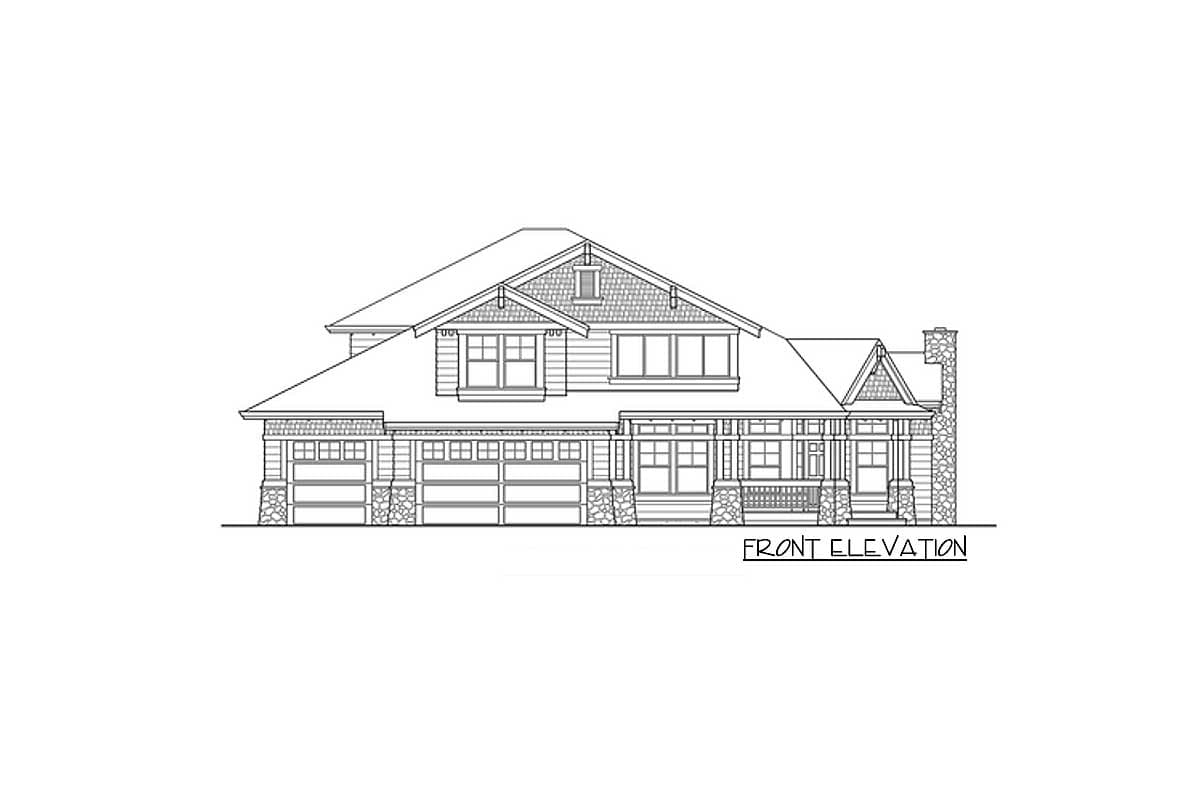 Plan 23107JD: Craftsman Home Plan with Angled Entry and a Walkout Basement - Image #22 - Craftsman, Northwest