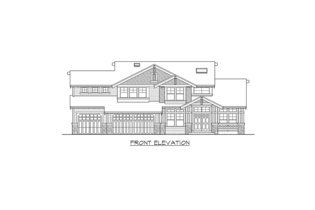 Plan 2311JD: Craftsman House Plan with 3 Upstairs Bedrooms and Laundry - 2920 Sq Ft - Image #22 - Craftsman, New American, Northwest