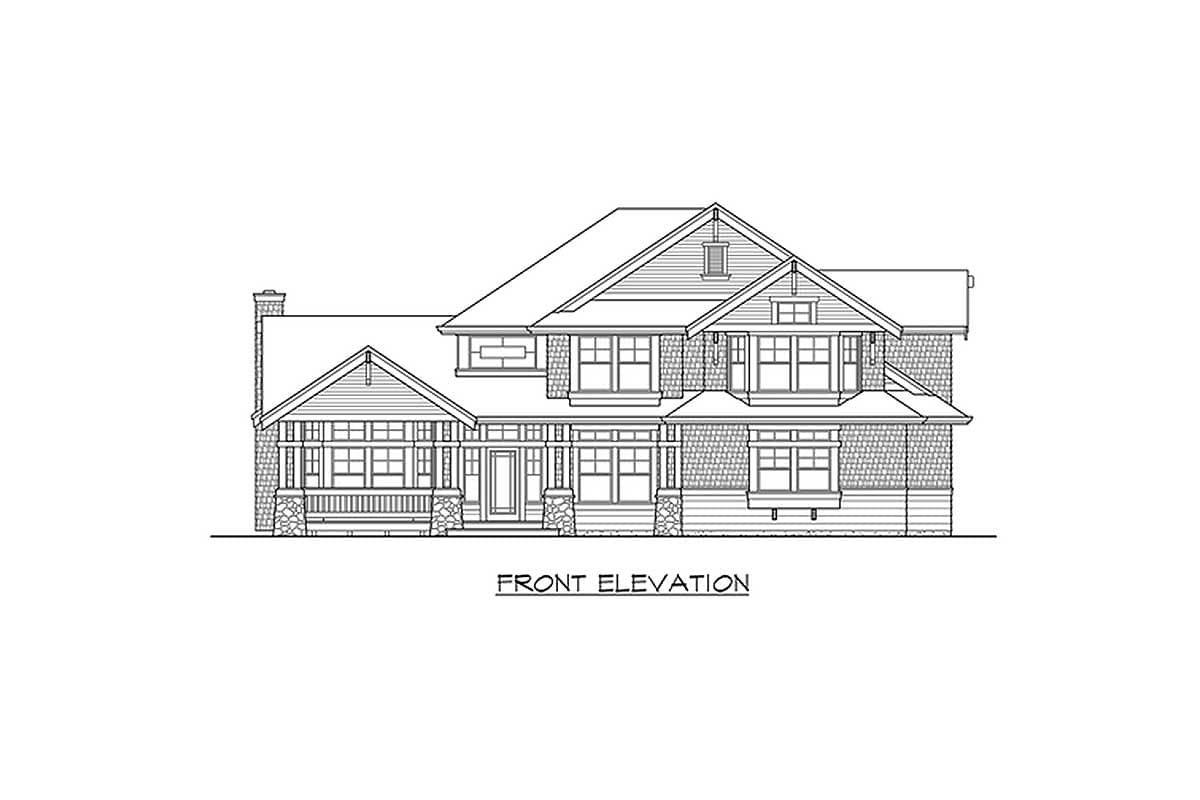 Plan 23114JD: Side Entry Garage Perfect for Corner Lot - Image #19 - Country, Craftsman, Northwest